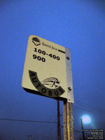 Panneau d'arr�t d'autobus Ville de Ste-Julie bus stop sign